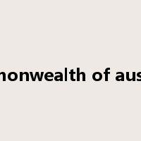 commonwealth of australia是什么意思