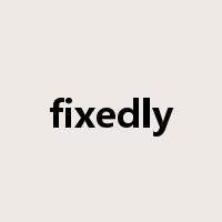 fixedly是什么意思