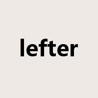 lefter是什么意思
