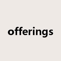 offerings是什么意思