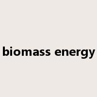 biomass energy是什么意思