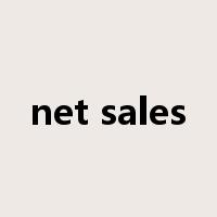 net sales是什么意思