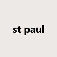 st paul是什么意思