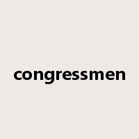 congressmen是什么意思