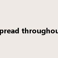 spread throughout是什么意思