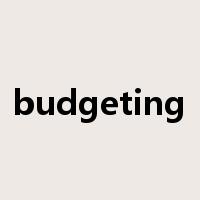 budgeting是什么意思