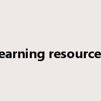 learning resources是什么意思