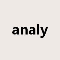 analy是什么意思