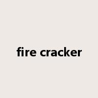 fire cracker是什么意思