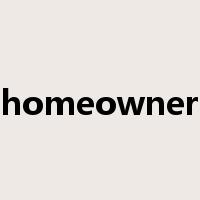 homeowner是什么意思
