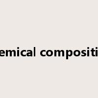 chemical composition是什么意思
