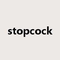 stopcock是什么意思