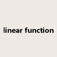 linear function是什么意思