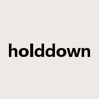 holddown是什么意思