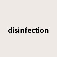 disinfection是什么意思