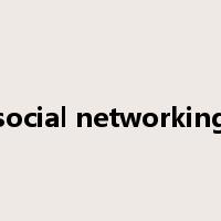 social networking是什么意思