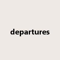 departures是什么意思