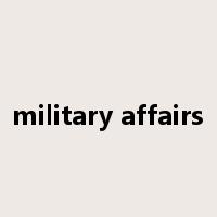 military affairs是什么意思