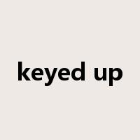 keyed up是什么意思