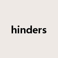hinders是什么意思