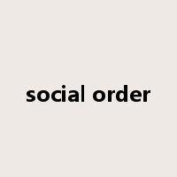 social order是什么意思