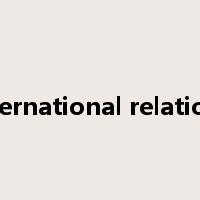 international relations是什么意思
