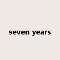 seven years是什么意思