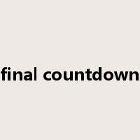 final countdown是什么意思