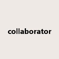 collaborator是什么意思