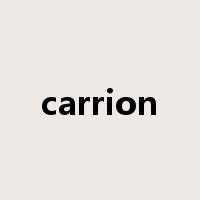 carrion是什么意思