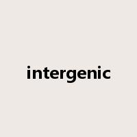 intergenic是什么意思