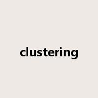 clustering是什么意思