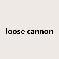 loose cannon是什么意思