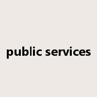 public services是什么意思