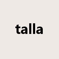talla是什么意思