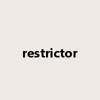 restrictor是什么意思