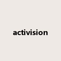 activision是什么意思