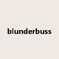 blunderbuss是什么意思