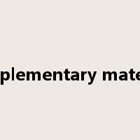 supplementary material是什么意思