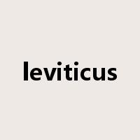 leviticus是什么意思