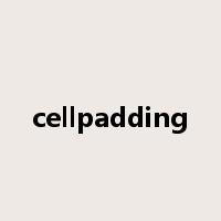 cellpadding是什么意思