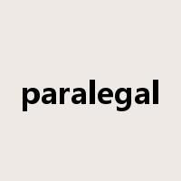paralegal是什么意思