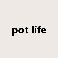 pot life是什么意思