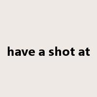 have a shot at是什么意思