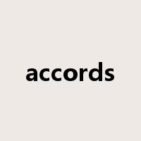 accords是什么意思