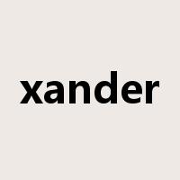 xander是什么意思