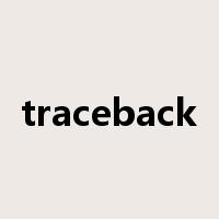 traceback是什么意思