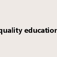quality education是什么意思