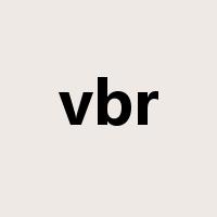 vbr是什么意思