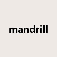 mandrill是什么意思